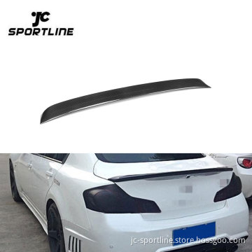 Carbon Fiber Rear Spoiler for Infiniti G37 G25 2006-2013